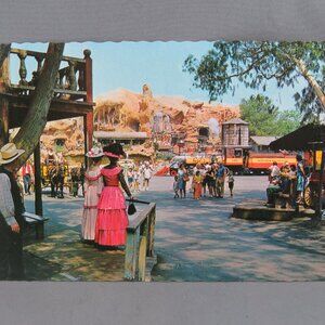 Vintage Postcard - Morning in Calico Square Knott's Berry Farm -Continental Card